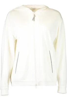 Precious Zipper Hooded Sweatshirt
