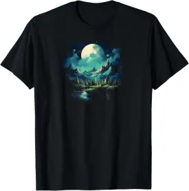 Serene Mountain Landscape T-Shirt