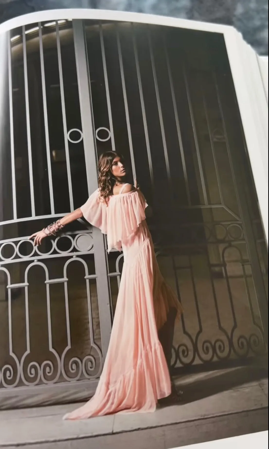 Spring 2005 Chanel by Karl Lagerfeld Runway Softest Pale Pink Floating Silk Chiffon Dress