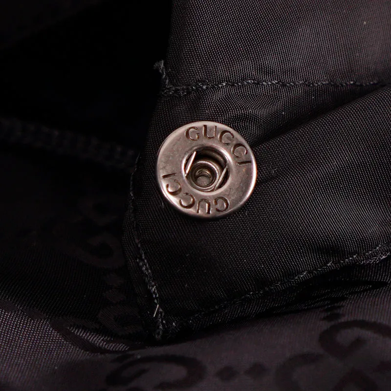 sz 54 NEW $1900 GUCCI Men's Black GG Jacquard WINDBREAKER JACKET Detachable HOO