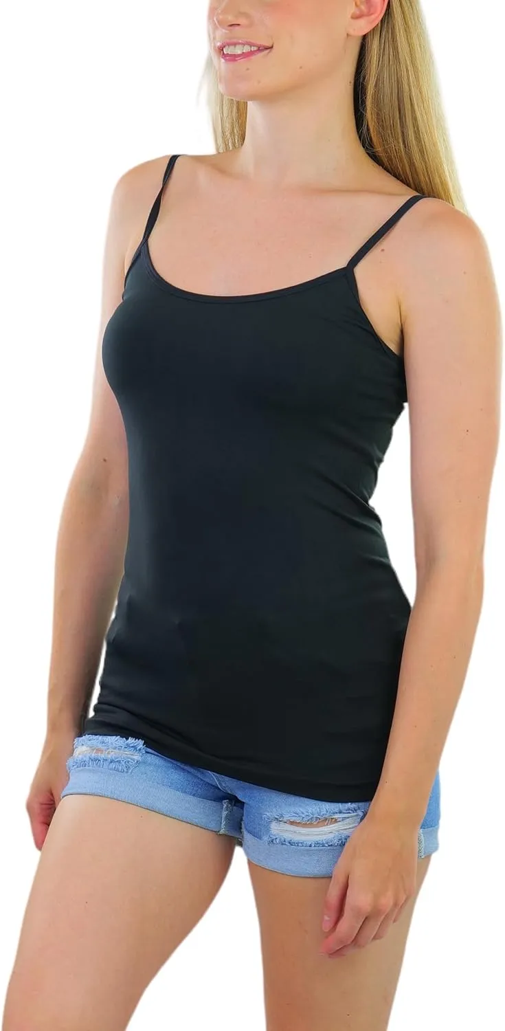 ToBeInStyle Women's Stretch Layering Scoop Neck Camisole Tanks & Camis