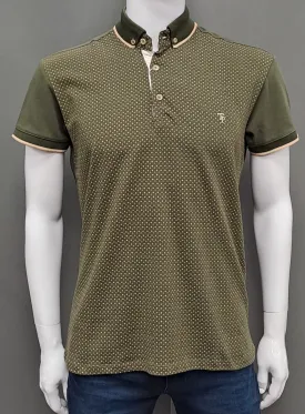 Tom Penn Short Sleeve Polo Shirt 873 - Khaki