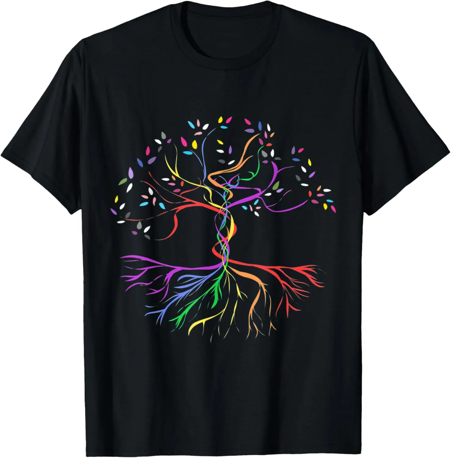 Tree Life Rainbow LGBT Cool Gay Pride Flag Ally T-Shirt