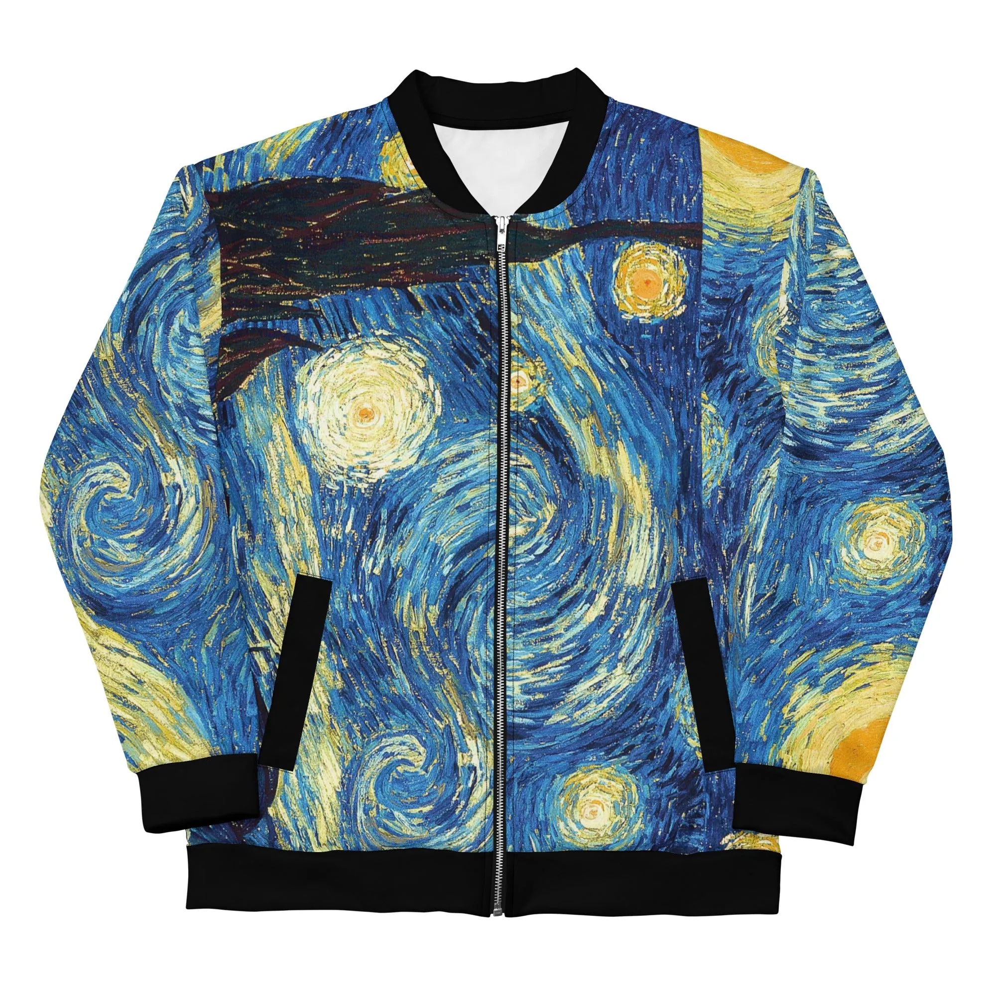 Van Gogh Inspired Starry Night Bomber Jacket