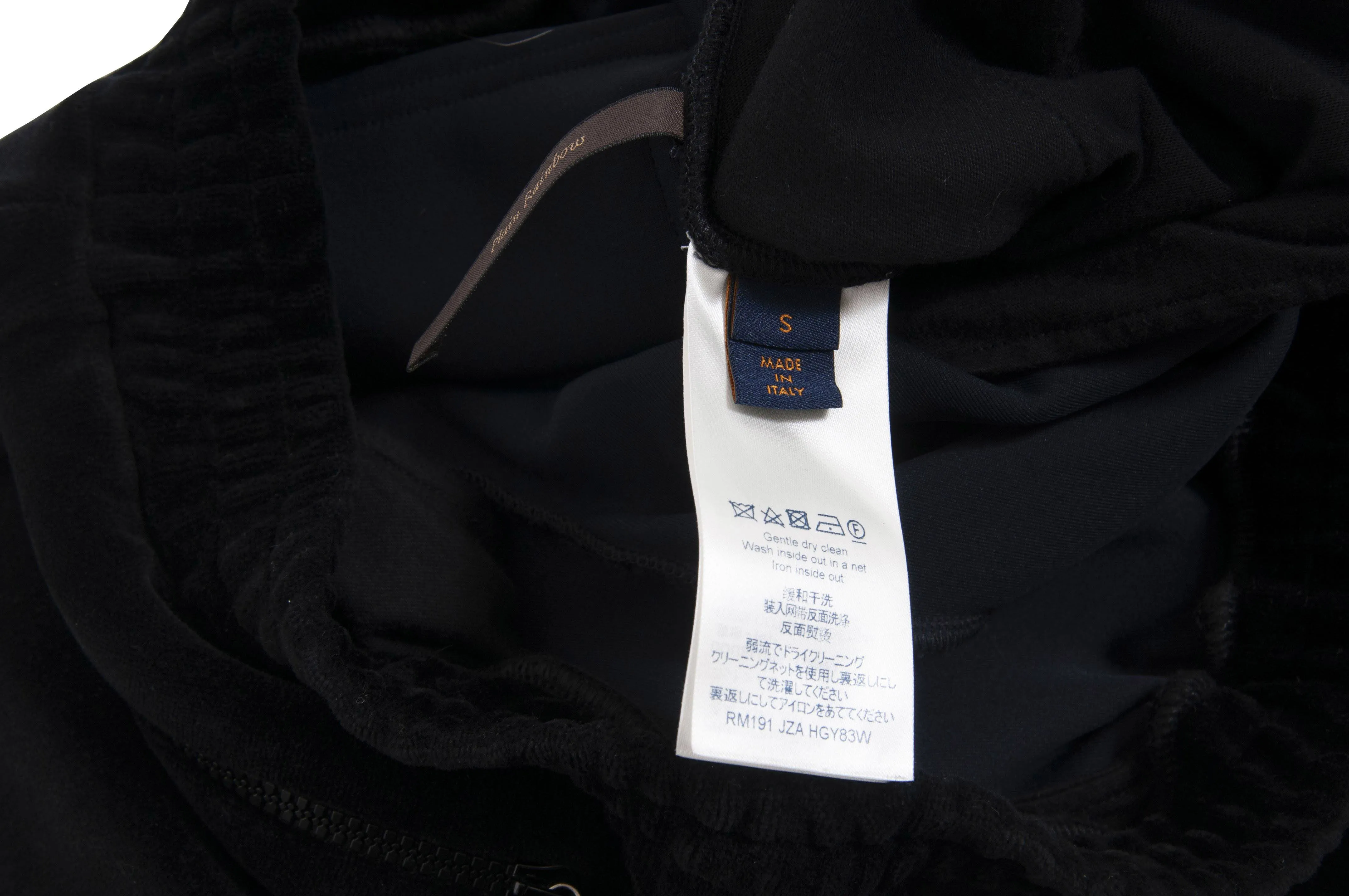Velour Monogram Cargo Trousers
