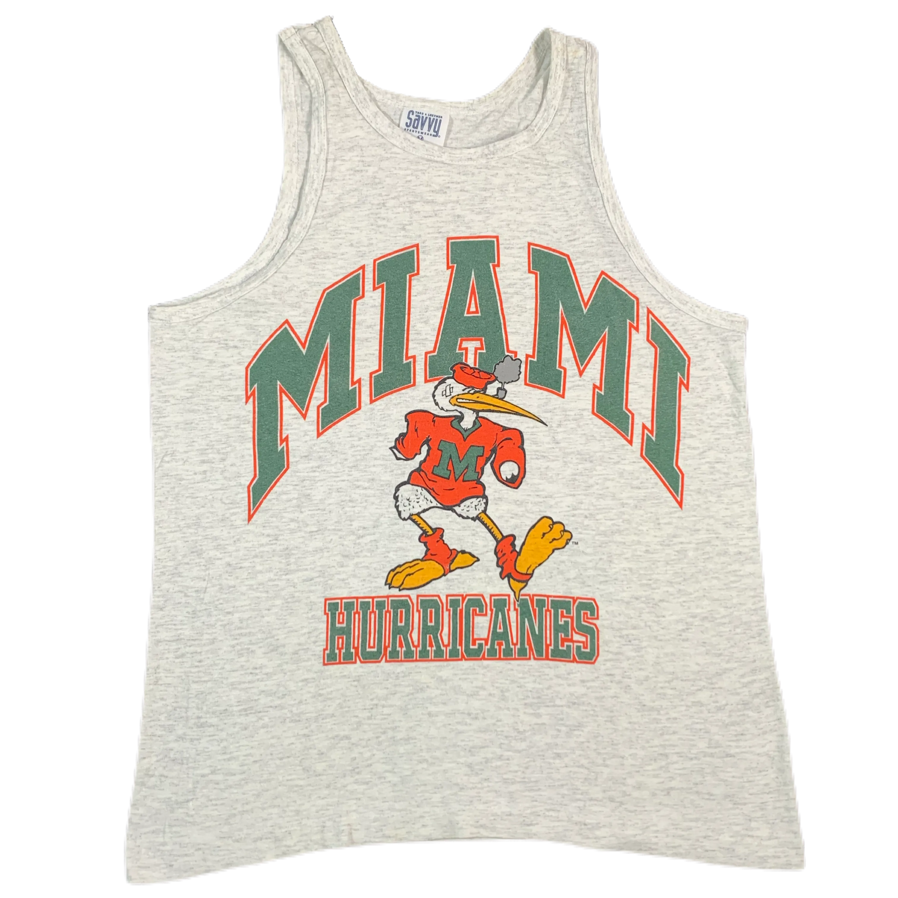 Vintage University Of Miami "Hurricanes" Tank Top