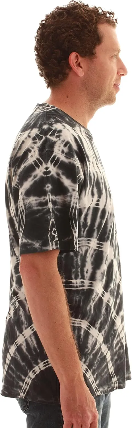 Whiskey & Oak Mens Tie Dye T-Shirt  Crew Neck Tee Shirt