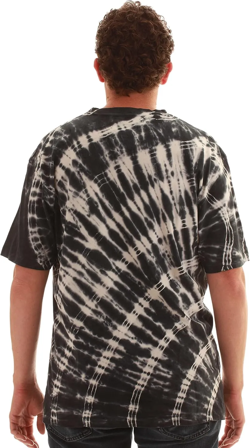 Whiskey & Oak Mens Tie Dye T-Shirt  Crew Neck Tee Shirt