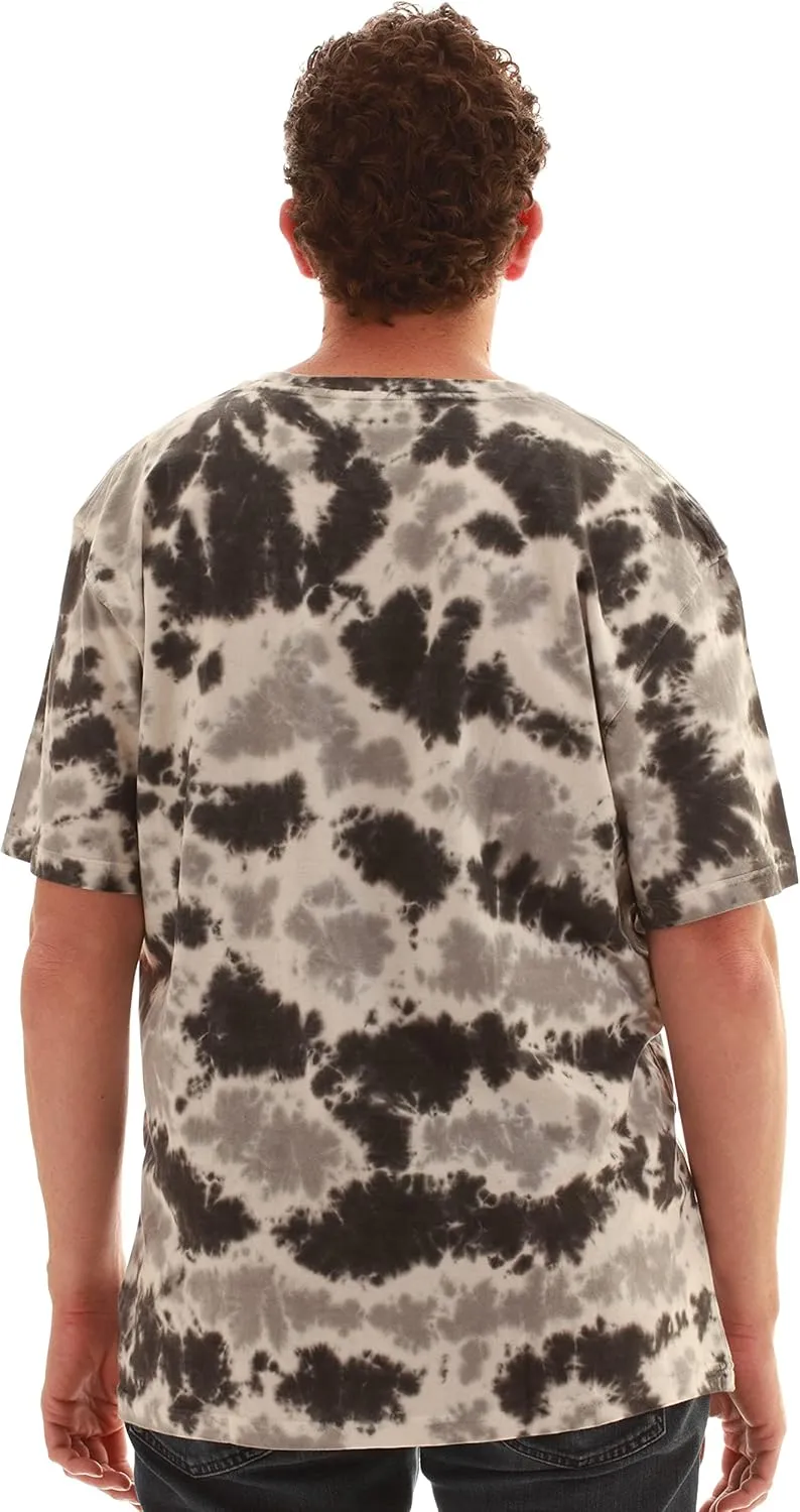 Whiskey & Oak Mens Tie Dye T-Shirt  Crew Neck Tee Shirt