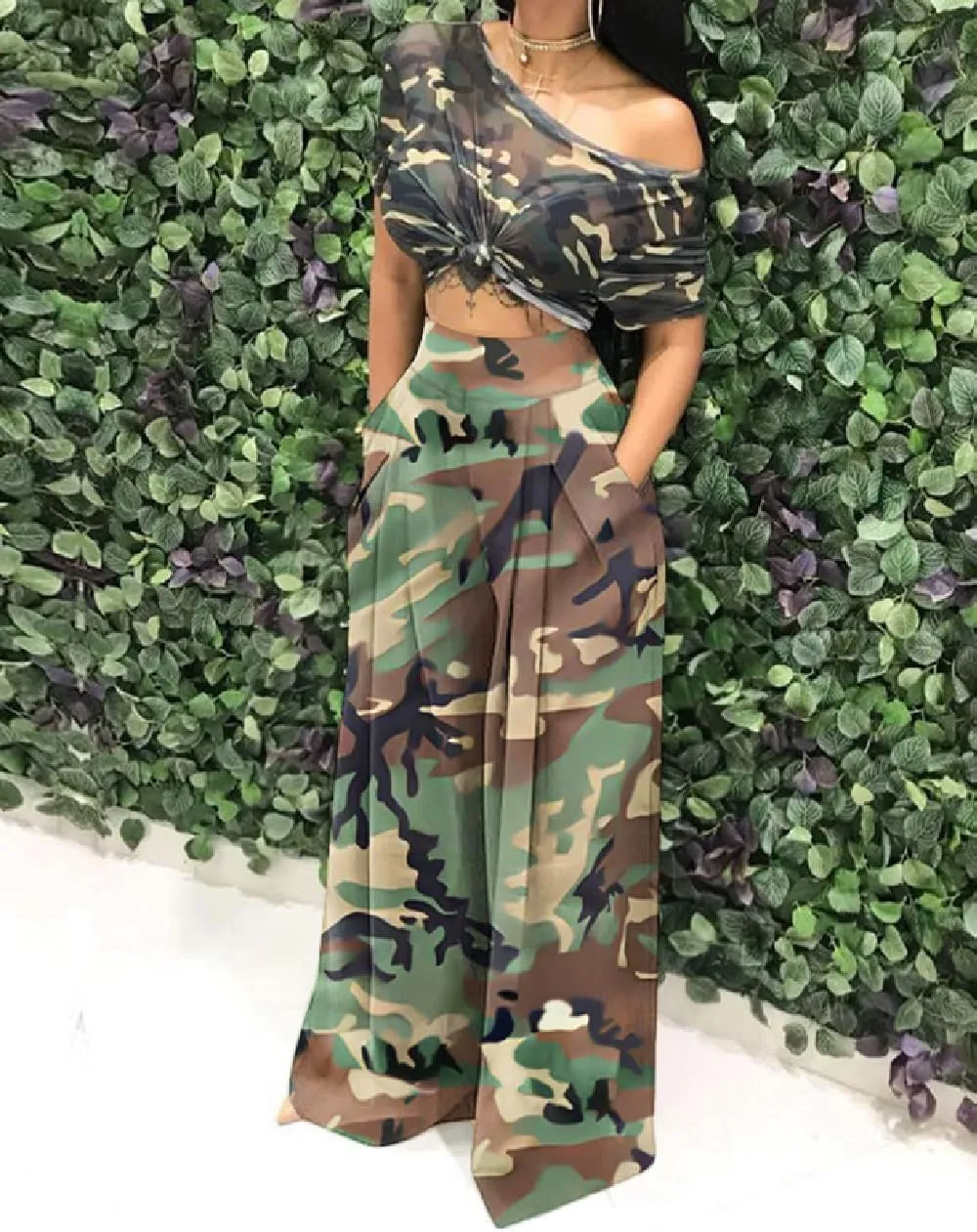 Wide Leg Palazzo Pants for Women, High Waist Business Casual Lounge Pants